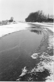 sneeuw en dooi dubbel uitkijken