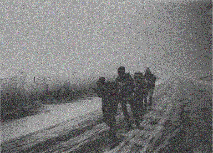 tocht schaatsers